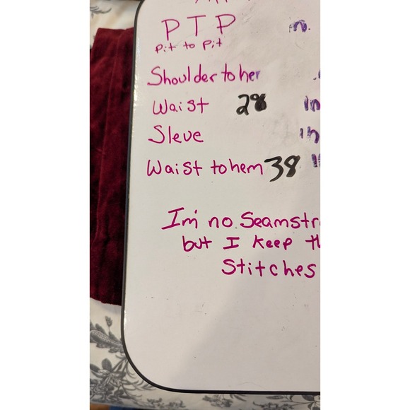 Express‎ Maroon Velvet Pants Womens Size 5/6 High Waist Straight Leg - Picture 7 of 7